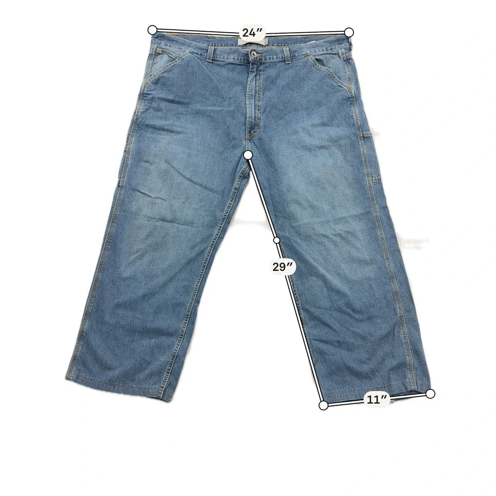 Levi's Carpenter Jeans Loose Straight Utility Denim Blue Mens W46 L30